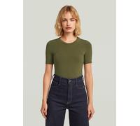 T-Shirt G-STAR "2nd Skin Bodysuit T-Shirt", Damen, Gr. S, grün (shadow olive), Obermaterial: 97% Modal, 3% Elasthan, Shirts T-Shirt (97181759-S) shadow olive