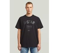 T-Shirt G-STAR "89 Back Graphic Loose T-Shirt", Damen, Gr. L, dk schwarz, Obermaterial: 100% Baumwolle, Shirts T-Shirt (44791811-L) dk schwarz