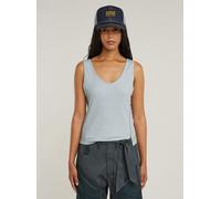 G-STAR Asymmetrical Zip Slim Tanktop Hellblau L plein air D26226-D275-H001-L