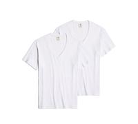T-Shirt G-STAR "Base V T-Shirt 2er-Pack", Damen, Gr. XS, weiß, Obermaterial: 100% Baumwolle, Shirts T-Shirt (30606921-XS) weiß