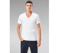 G-star Base Ribbed Premium 1 By 1 Kurzarm-t-shirt Mit V-ausschnitt 2 Einheiten