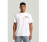 T-Shirt G-STAR "Box Globe Graphic T-Shirt", Herren, Gr. M, weiß, Obermaterial: 100% Baumwolle, Shirts T-Shirt (50494046-M) weiß