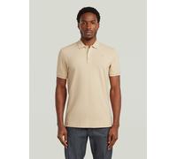 Poloshirt G-STAR "Dunda Slim Poloshirt", Herren, Gr. S, cream, Obermaterial: 95% Baumwolle, 5% Elasthan, Shirts (55268320-S) cream