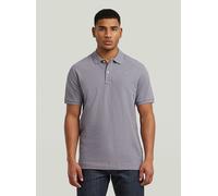 Poloshirt G-STAR "Dunda Slim Poloshirt", Herren, Gr. S, quicksilber, Obermaterial: 95% Baumwolle, 5% Elasthan, Shirts (37422042-S) quicksilber