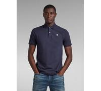 T-Shirt G-STAR "Dunda Slim Poloshirt", Herren, Gr. XXL, blau (sartho blau), Obermaterial: 95% Baumwolle, 5% Elasthan, Shirts T-Shirt (39216623-XXL) sartho blau