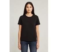 T-Shirt G-STAR "Embro G-Script Logo Top", Damen, Gr. S, schwarz (dk schwarz), Obermaterial: 100% Baumwolle, Shirts T-Shirt (87153963-S) dk schwarz