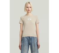 T-Shirt G-STAR "Embro Patch Slim T-Shirt", Damen, Gr. L, dk brick, Obermaterial: 100% Baumwolle, Shirts T-Shirt (30951033-L) dk brick