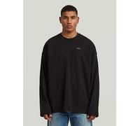 T-Shirt G-STAR "Heavy Jersey Oversized T-Shirt", Herren, Gr. M, schwarz (dk schwarz), Obermaterial: 100% Baumwolle, Shirts T-Shirt (72083505-M) dk schwarz
