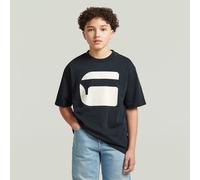 T-Shirt G-STAR "KIDS, OVERSIZED R T SS", Jungen, Gr. 10 (140), salute, Single Jersey, Obermaterial: 100% Baumwolle, bedruckt, oversize hüftbedeckend, Rundhals, abgesteppte Kante, Shirts T-Shirt, mit L
