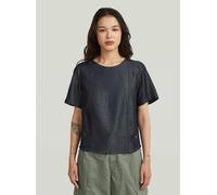 T-Shirt G-STAR "Lightweight Gewebtes T-Shirt", Damen, Gr. XS, rinsed, Obermaterial: 100% Lyocell, Shirts T-Shirt (89665527-XS) rinsed