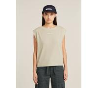 T-Shirt G-STAR "Mini G-Script Logo Overdyed Top", Damen, Gr. XXS, beige (dk brick gd), Obermaterial: 100% Baumwolle, Shirts T-Shirt (48527503-XXS) dk brick gd