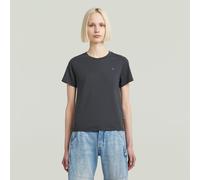 T-Shirt G-STAR "Nifous", Damen, Gr. S (36), grau (india ink), Single Jersey, Obermaterial: 100% Baumwolle, unifarben, casual, regular fit, Rundhals, Kurzarm, Shirts, mit kleiner Logo-Stickerei (211891