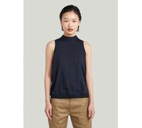 T-Shirt G-STAR "Open Back Knit Tanktop", Damen, Gr. XS, osaka blau, Obermaterial: 100% Baumwolle, Shirts T-Shirt (32754915-XS) osaka blau