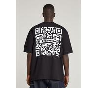 T-Shirt G-STAR "QR Mini Maxi Boxy T-Shirt", Damen, Gr. L, dk schwarz, Obermaterial: 100% Baumwolle, Shirts T-Shirt (81923944-L) dk schwarz