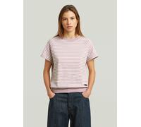 G-star Raglan Kurzarm-t-shirt S Burnished Lilac / Milk Stripe