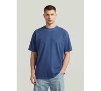 T-Shirt G-STAR "Relaxed Base T-Shirt", Herren, Gr. XXL, blau (rank blau gd), Obermaterial: 70% Baumwolle, 30% Baumwolle, Shirts T-Shirt (87993945-XXL) rank blau gd