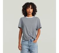 G-Star - Stripe relaxed knot r t wmn white/petrol stripe - Gr. - L
