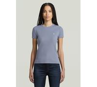 T-Shirt G-STAR "Rib Cap Sleeve", Damen, Gr. XXL (44), amann, Rippware, Obermaterial: 94% Baumwolle, 6% Elasthan, unifarben, casual, slim fit, Rundhals, Kurzarm, Shirts, aus Rippjersey (72956330-XXL) a