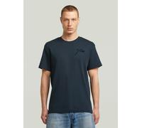 T-Shirt G-STAR "Script T-Shirt", Damen, Gr. L, dk patriot blau, Obermaterial: 100% Baumwolle, Shirts T-Shirt (91616308-L) dk patriot blau