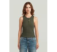 G-STAR Slim Henley Tank T-Shirt Grau XS asfalt D28740-E487-995-XS