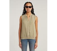 T-Shirt G-STAR "Stand Up Collar Top", Damen, Gr. S, light toggee, Obermaterial: 100% Viskose, Shirts T-Shirt (35087842-S) light toggee