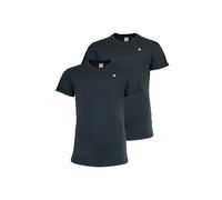T-Shirt G-STAR "T-Shirt Lash 2 Pack 2er Pack", Damen, Gr. M, grau (grau, blau), Obermaterial: 100% Baumwolle CO(Bio)., Shirts T-Shirt (65816538-M) grau, blau