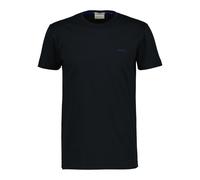 T-Shirt GANT "CONTRAST LOGO", Damen, Gr. M, schwarz, Web, Obermaterial: 100% Baumwolle, unifarben, regular fit normal, Rundhals, eingesetzt abgesteppte Kante, Shirts T-Shirt, Regular fit mit Rundhalsa