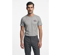 T-Shirt GANT "GRAPHIC", Herren, Gr. 3XL, grau melange, Jersey, Obermaterial: 100% Baumwolle, normal, Rundhals, Shirts T-Shirt (58598831-XXXL) grau melange