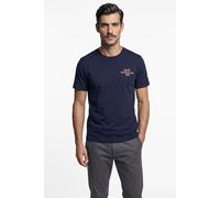 T-Shirt GANT "GRAPHIC", Herren, Gr. L, evening blau, Jersey, Obermaterial: 100% Baumwolle, normal, Rundhals, Shirts T-Shirt (48521346-L) evening blau