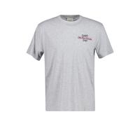 T-Shirt GANT "GRAPHIC", Herren, Gr. L, grau melange, Jersey, Obermaterial: 100% Baumwolle, normal, Rundhals, Shirts T-Shirt (58598831-L) grau melange