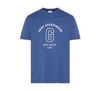 T-Shirt GANT "GRAPHIC", Herren, Gr. M, blau (vintage blau), Jersey, Obermaterial: 100% Baumwolle, normal normal, Rundhals, Shirts T-Shirt (91672221-M) vintage blau