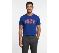 T-Shirt GANT "GRAPHIC", Herren, Gr. XL, blau (crisp blau), Jersey, Obermaterial: 100% Baumwolle, normal, Rundhals, Shirts T-Shirt (81932807-XL) crisp blau