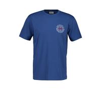 T-Shirt GANT "GRAPHIC SHORT SLEEVE", Damen, Gr. 4XL, vintage blau, Jersey, Obermaterial: 100% Baumwolle, unifarben, regular fit hüftlang, Rundhals, eingesetzt abgesteppte Kante, Shirts T-Shirt, mit Pr