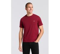 T-Shirt GANT "PRINTED ARCHIVE SHIELD TSHIRT", Herren, Gr. S, rot (plumped rot), Jersey, Obermaterial: 100% Baumwolle, Rundhals, Shirts T-Shirt (95982029-S)