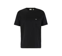 T-Shirt GANT "PRINTED ARCHIVE SHIELD TSHIRT", Herren, Gr. XS, schwarz, Jersey, Obermaterial: 100% Baumwolle, Rundhals, Shirts T-Shirt (75202064-XS)