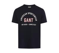 T-Shirt GANT "PRINTED GRAPHIC", Herren, Gr. M, evening blau, Jersey, Obermaterial: 100% Baumwolle, Rundhals, Shirts T-Shirt, Regular Fit, Rundhals (99459208-M) evening blau