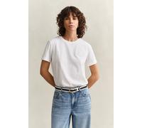 GANT Damen Tonal Shield T-Shirt (L) Weiß
