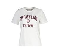T-Shirt GANT "REGULAR GRAPHIC", Damen, Gr. 3XL, weiß, Jersey, Obermaterial: 100% Baumwolle, regular fit, Rundhals, Shirts T-Shirt (90956037-XXXL) weiß