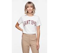 T-Shirt GANT "REGULAR GRAPHIC", Damen, Gr. L, weiß, Single Jersey, Obermaterial: 100% Baumwolle, regular fit, Rundhals, Shirts T-Shirt, regular fit, Single Jersey (13849609-L) weiß