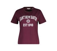 T-Shirt GANT "REGULAR GRAPHIC", Damen, Gr. M, schwarzened wine, Jersey, Obermaterial: 100% Baumwolle, regular fit, Rundhals, Shirts T-Shirt (35766350-M) schwarzened wine