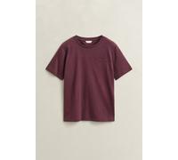 T-Shirt GANT "REGULAR TONAL GRAPHIC T-SHIRT", Damen, Gr. XXL, schwarzened wine, Jersey, Obermaterial: 100% Baumwolle, unifarben, regular fit normal, Rundhals, eingesetzt abgesteppte Kante, Shirts T-Sh