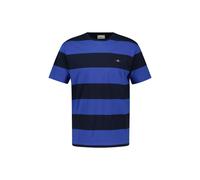 T-Shirt GANT "T-Shirt BAR STRIPE T-SHIRT 1er Pack", Damen, Gr. L, blau, Obermaterial: 100% Baumwolle CO., Shirts T-Shirt (60471239-L) blau