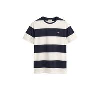 T-Shirt GANT, Herren, Gr. 3XL, beige (eggshell), Jersey, Obermaterial: 100% Baumwolle, gestreift, Rundhals, Shirts T-Shirt (57862439-XXXL)