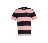 GANT Herren T-Shirt gestreift - BAR STRIPE T-SHIRT, Rundhals, Kurzarm, Baumwolle Pink M