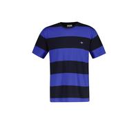 GANT Herren T-Shirt gestreift - BAR STRIPE T-SHIRT, Rundhals, Kurzarm, Baumwolle Blau (Royal) 2XL