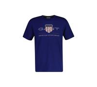 T-Shirt GANT "T-Shirt REG ARCHIVE SHIELD 1er Pack", Damen, Gr. L, blau (blau (rich navy)), Obermaterial: 100% Baumwolle CO., Shirts T-Shirt (63630317-L) blau (rich navy)