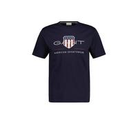 T-Shirt GANT "T-Shirt REG ARCHIVE SHIELD 1er Pack", Damen, Gr. L, blau, Obermaterial: 100% Baumwolle CO., Shirts T-Shirt (21877608-L) blau