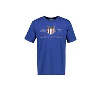 T-Shirt GANT "T-Shirt REG ARCHIVE SHIELD 1er Pack", Damen, Gr. M, blau (blau (rich blau)), Obermaterial: 100% Baumwolle CO., Shirts T-Shirt (69525039-M) blau (rich blau)