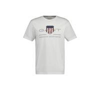 T-Shirt GANT "T-Shirt REG ARCHIVE SHIELD 1er Pack", Damen, Gr. M, weiß, Obermaterial: 100% Baumwolle CO., Shirts T-Shirt (33086400-M) weiß