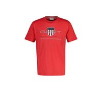T-Shirt GANT "T-Shirt REG ARCHIVE SHIELD 1er Pack", Damen, Gr. XL, rot (rot (rose rot)), Obermaterial: 100% Baumwolle CO., Shirts T-Shirt (68305065-XL) rot (rose rot)